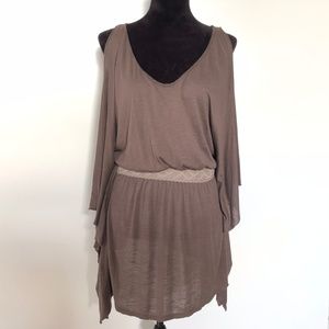 Free People Small Dress Linen Boho Kaftan Braided